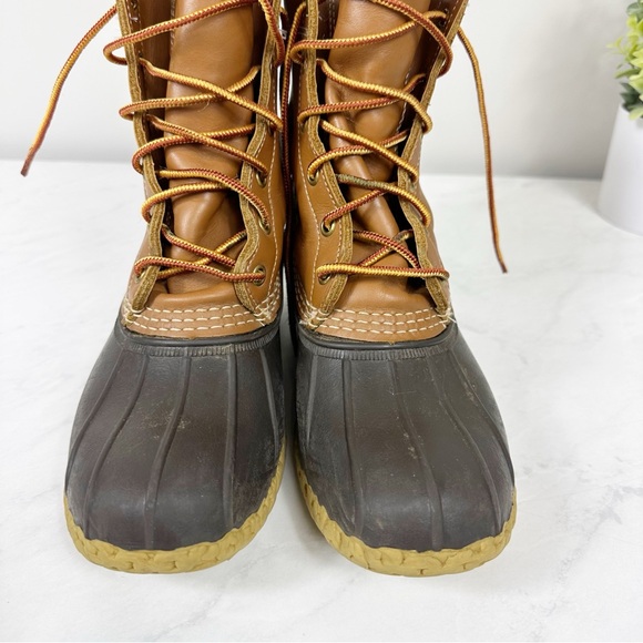 L.L. Bean Bean Boots 8” Unlined Sz 7 - Picture 2 of 16